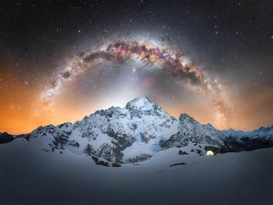 a stunning photo of the vibrant milky way in a star studded sky