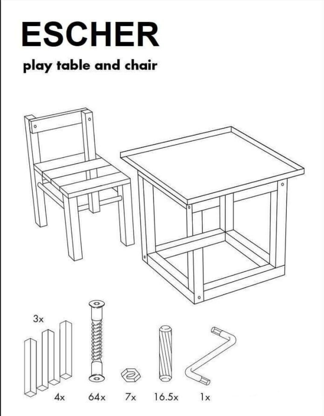 IKEA instructions in the style of M.C.Escher