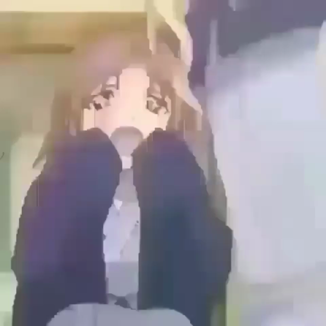 Anime girl on fire