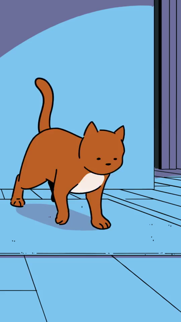 Animation of a cat kneeding on the floor before laying down to loaf on the ground. Scene switched to a human downstairs making tea. They look up and see four cat paws sticking out of the ceiling while the front two make biscuits (kneed the air). Don't know the artist, sadly.