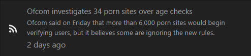 Ofcom investigates 34 porn sites over age checks

‘Ofcom said on Friday that more than 6,000 porn sites would begin
MN eritying users, but it believes some are ignoring the new rules.

2 days ago
