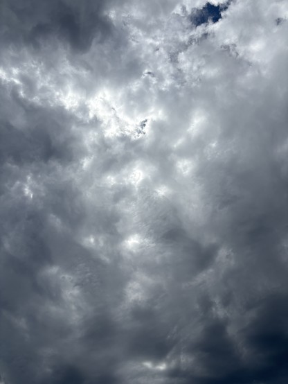 cloud cover on a moody day