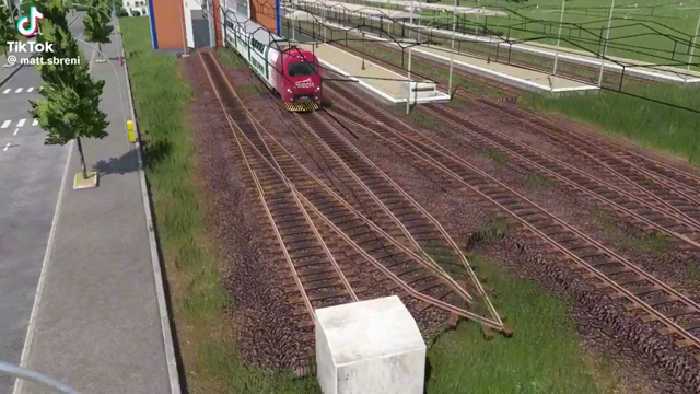 Video of a train simulator game showing a train slowly moving towards a 345° turn. When the faint train finally gets to the turn, it moves an "ultra-realistic" way by clipping through everything, including itself to the tune of classical music. This video will work in real life just as well as vibe working will (aka complete bullshit)