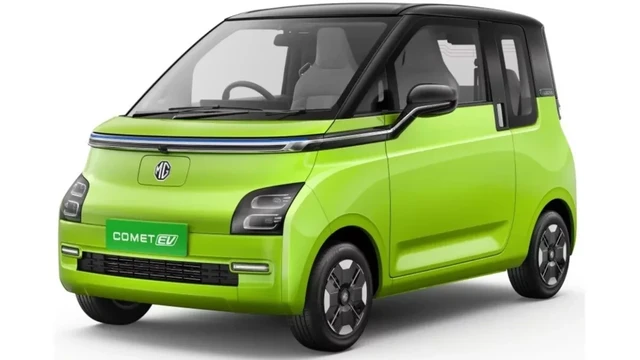 Photo of a green MG Comet EV all electric car from India.

Dumb joke explainer:
This silly post is a Fediverse meta joke. The content warning abbreviation for "ec" usually stands for "eye contact", but I substituted it for "electric car".
Hahahaha don't forget to like inn subscribe or something for more refined fediverse humor!