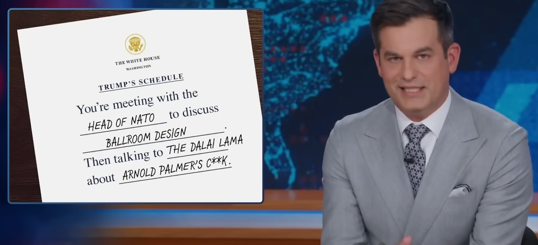 Today Show parodies Trump's agenda with "Your meeting with head of NATO to discuss... ballroom design"