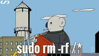 gif entitield "sudo -rm -rf /*"

animation of an anthropomorphic koala smoking a cigarette while walking away from a building with a water tower on top and emptying a jerrycan of gasoline. when the jerrycan is empty - he tosses it aside, and casually tosses the cigarette over his shoulder  - and this is important - DOES NOT LOOK BACKWARDS AS THE ENTIRE SCENE ERUPTS IN FLAMES AND EXPLOSIONS!