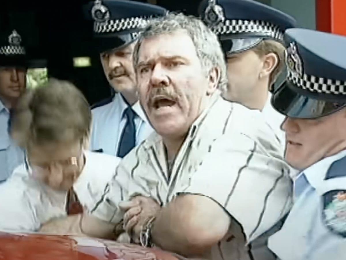 "Democracy Manifest" (also known as "Succulent Chinese Meal", amongst other names) is an October 1991 Australian news segment video by the reporter Chris Reason. In 2019 The Guardian called it "perhaps the pre-eminent Australian meme of the past 10 years".YouTube has several postings of the video with more than a million views each.
It shows a man being arrested by Queensland Police at a Chinese restaurant. As the police forcibly detain him, he remarks in a stentorian tone, "Gentlemen, this is democracy manifest!", "What is the charge? Eating a meal? A succulent Chinese meal?", "Get your hand off my penis!", and, after an aborted attempt by a police officer to headlock him, "I see that you know your judo well."
It was recorded on 11 October 1991,but not uploaded to the Internet until 2009. A mystery developed about who the man was and what the incident involved, with theories centring on a Hungarian chess player named Paul Charles Dozsa, known for his dine-and-dash exploits. In 2020 an Australian man, later identified as Jack Karlson, revealed himself as the man in question.