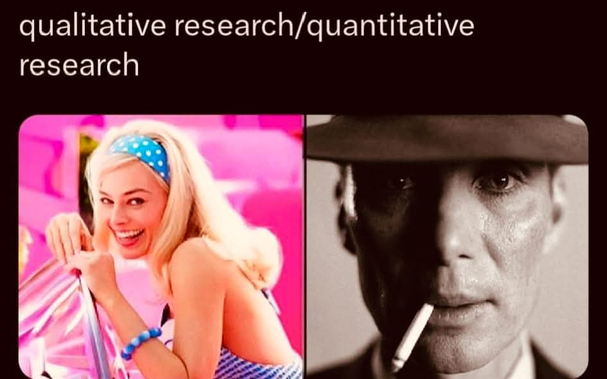 qualitative research/quantitative research
