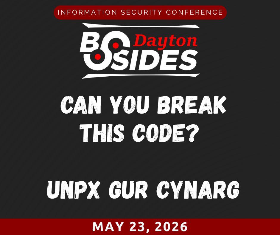 BSidesDayton (@bsidesdayton@infosec.exchange)