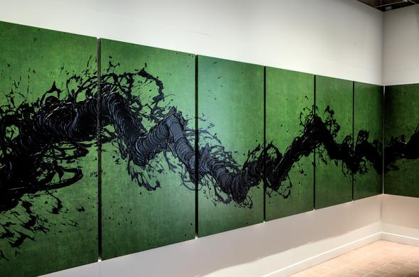 Fabienne Verdier (born 1962) is a French painter who works in France after years of studies in China. She was the first non-Chinese woman to be awarded a post-graduate diploma in fine arts by the Sichuan Fine Arts Institute in Chongqing, China.

The photography was taken by Alexandre Dulaunoy at Poétique de la ligne, exposition de Fabienne Verdier au Domaine de Chaumont-sur-Loire, 2025.

I chose an image from Fabienne Verdier’s Poétique de la ligne because it visually echoes the essence of pivo…