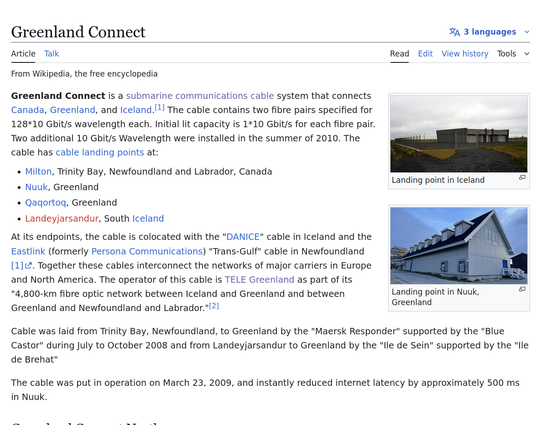Telecommunications in Greenland

https://en.wikipedia.org/wiki/Telecommunications_in_Greenland