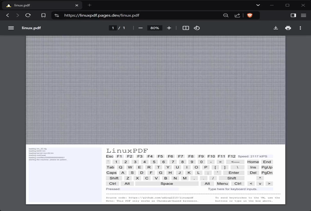 It's Linux. Running a PDF.