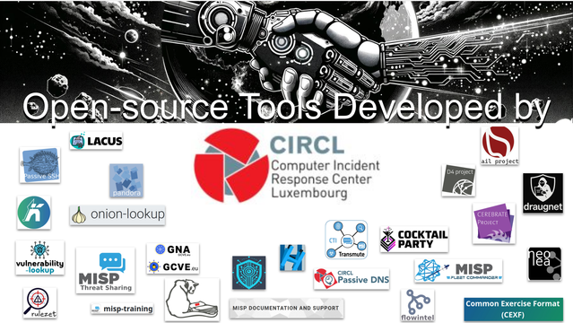 Overview of the open source tools developed and maintained by CIRCL.