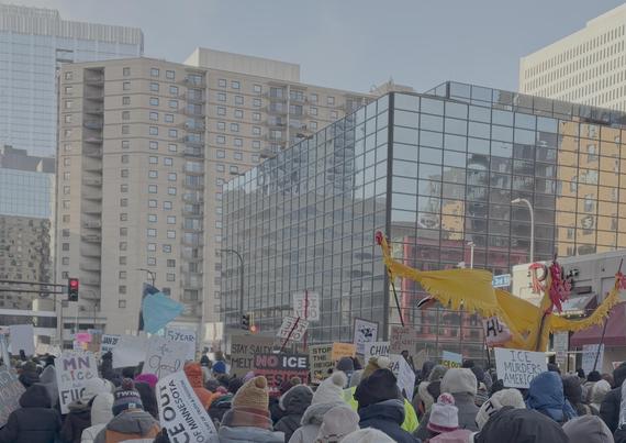 Day of Truth and Freedom protest downtown Minneapolis