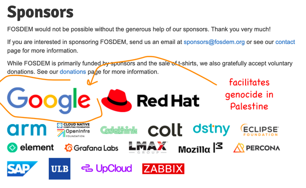 Sponsor Google facilitates genocide in Palestine