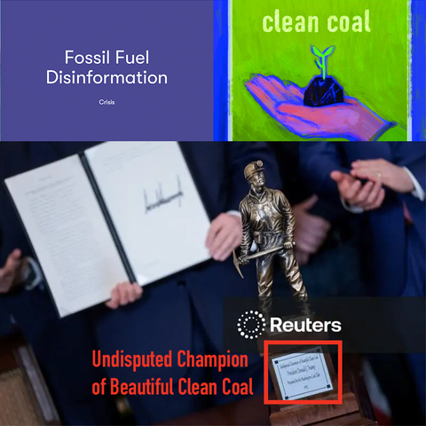 Fossil Fuel Disinformation trophy