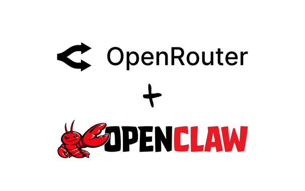 Logo OpenRouter + Logo OpenClaw