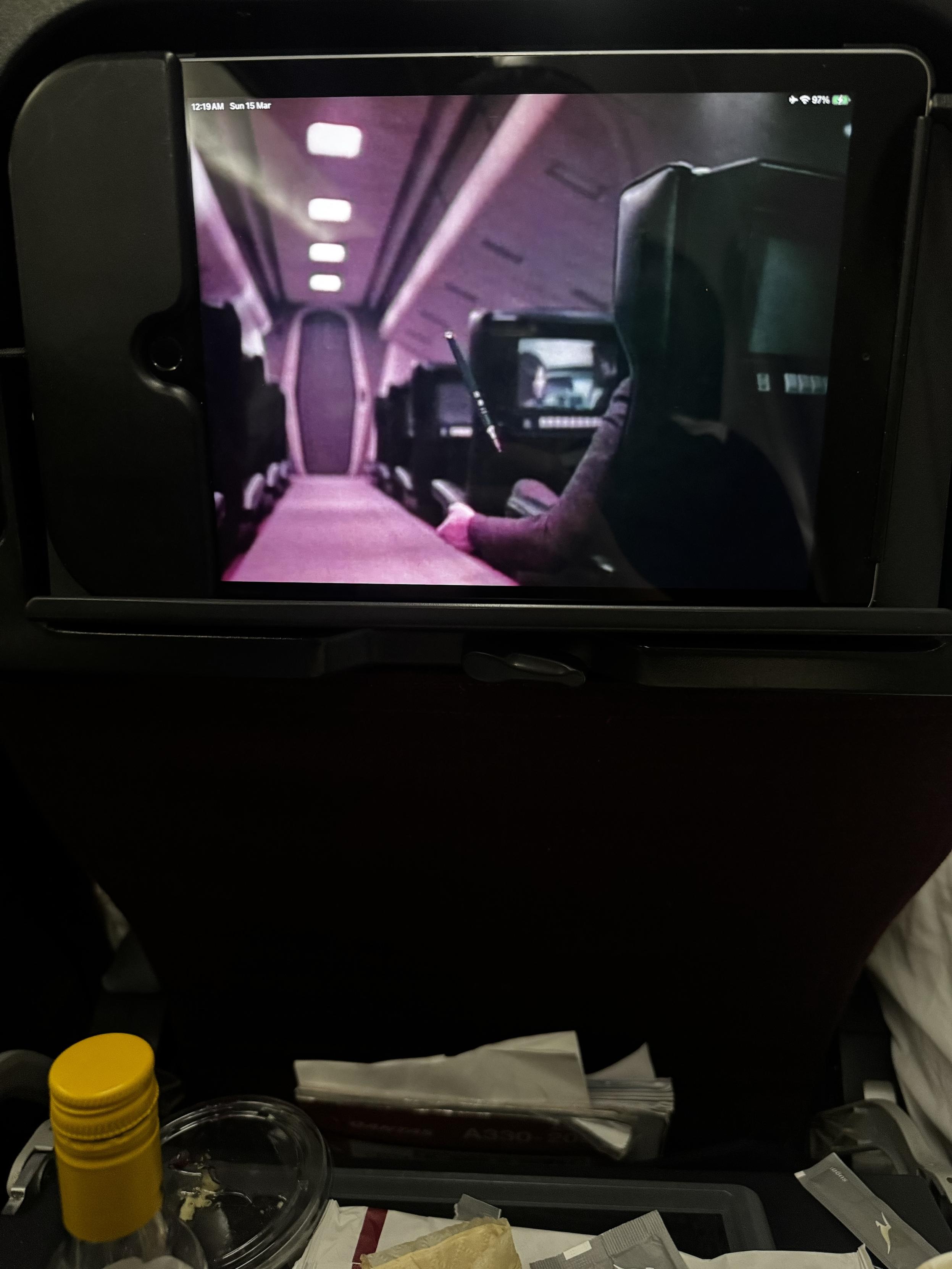 2001 spaceship scene on 2026 aircraft scene