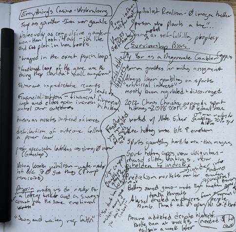 messy notes on news articles