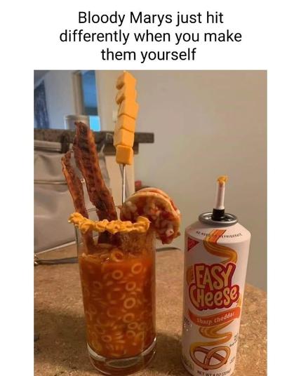 Bloody Marys just hit
differently when you make
them yourself

