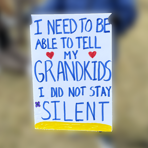 “I need to be able to tell my grandkids I did not stay silent”