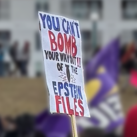 “You can’t bomb your way out of the Epstein files”