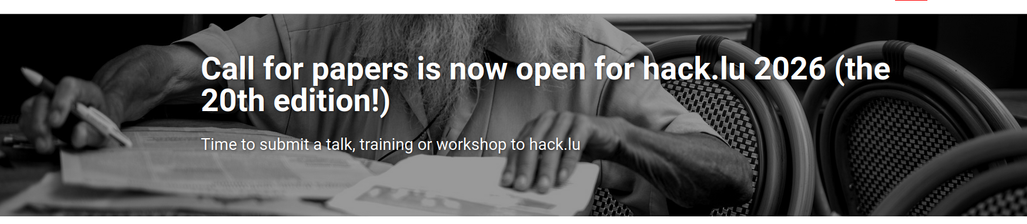hack.lu is celebrating its 20th edition!