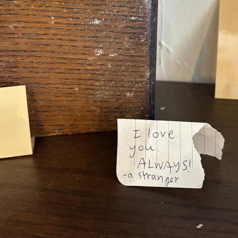 I love you always, a stranger