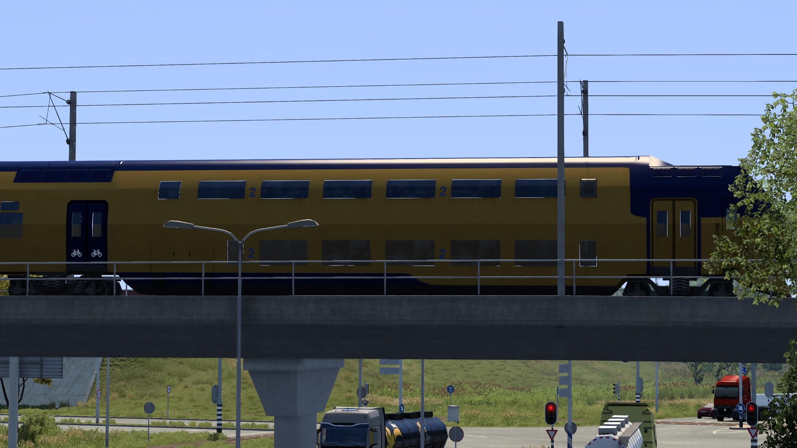 an amusingly simplified Dutch intercity train