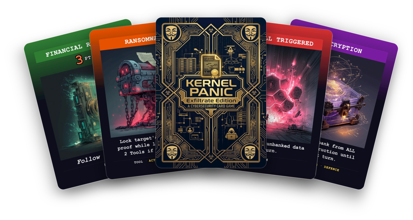 Sample of cards from the game.