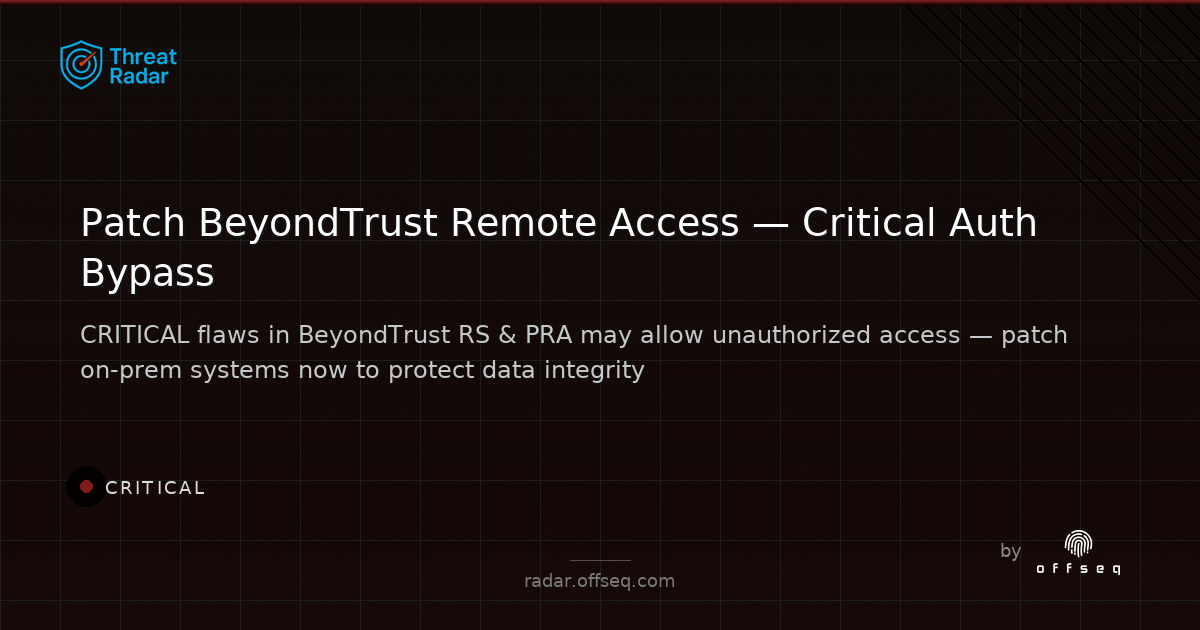 Critical threat: BeyondTrust warns of critical flaws in remote access software