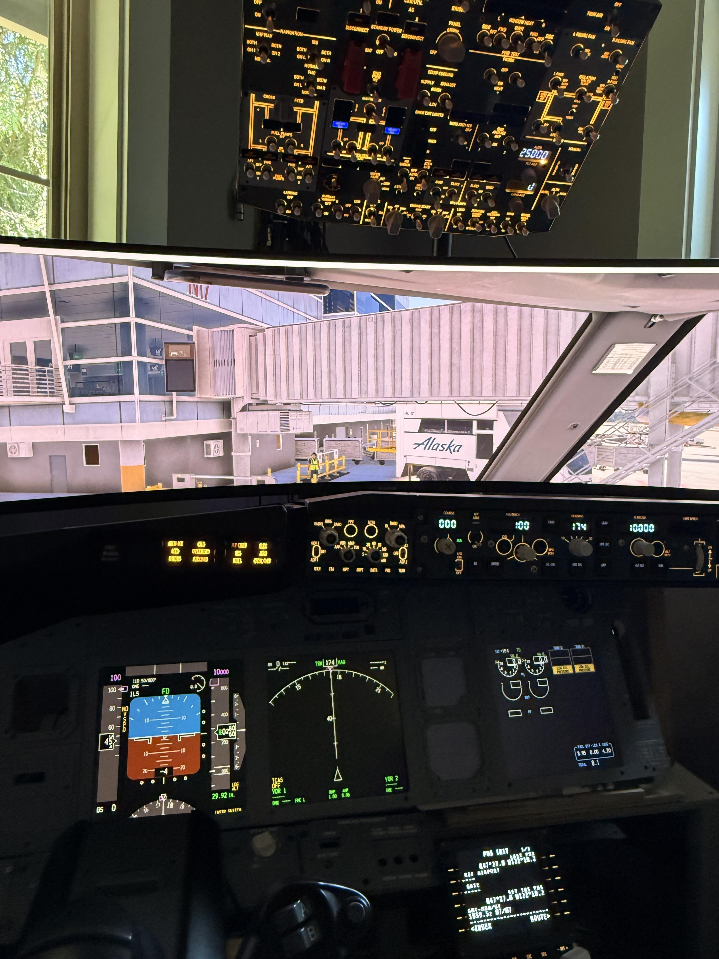 737 mostly 3d printed flight sim