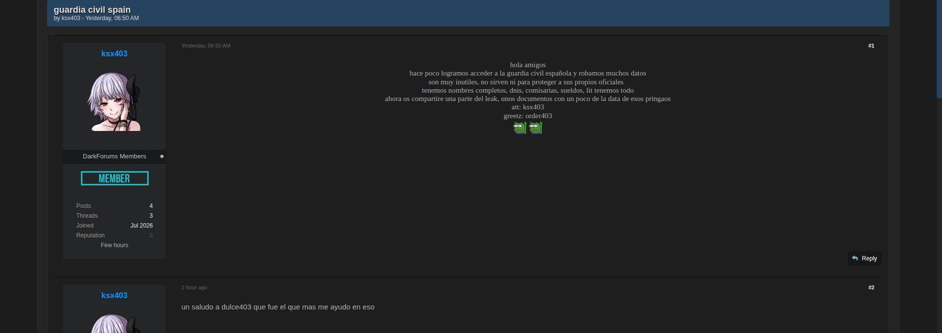Posted media