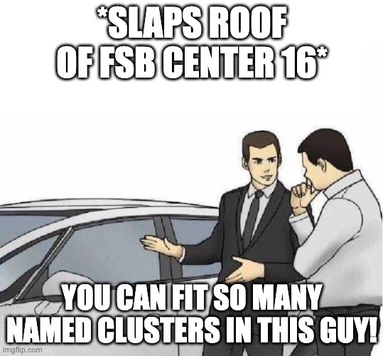 Joke meme about multiple named threat actors all residing under FSB Center 16