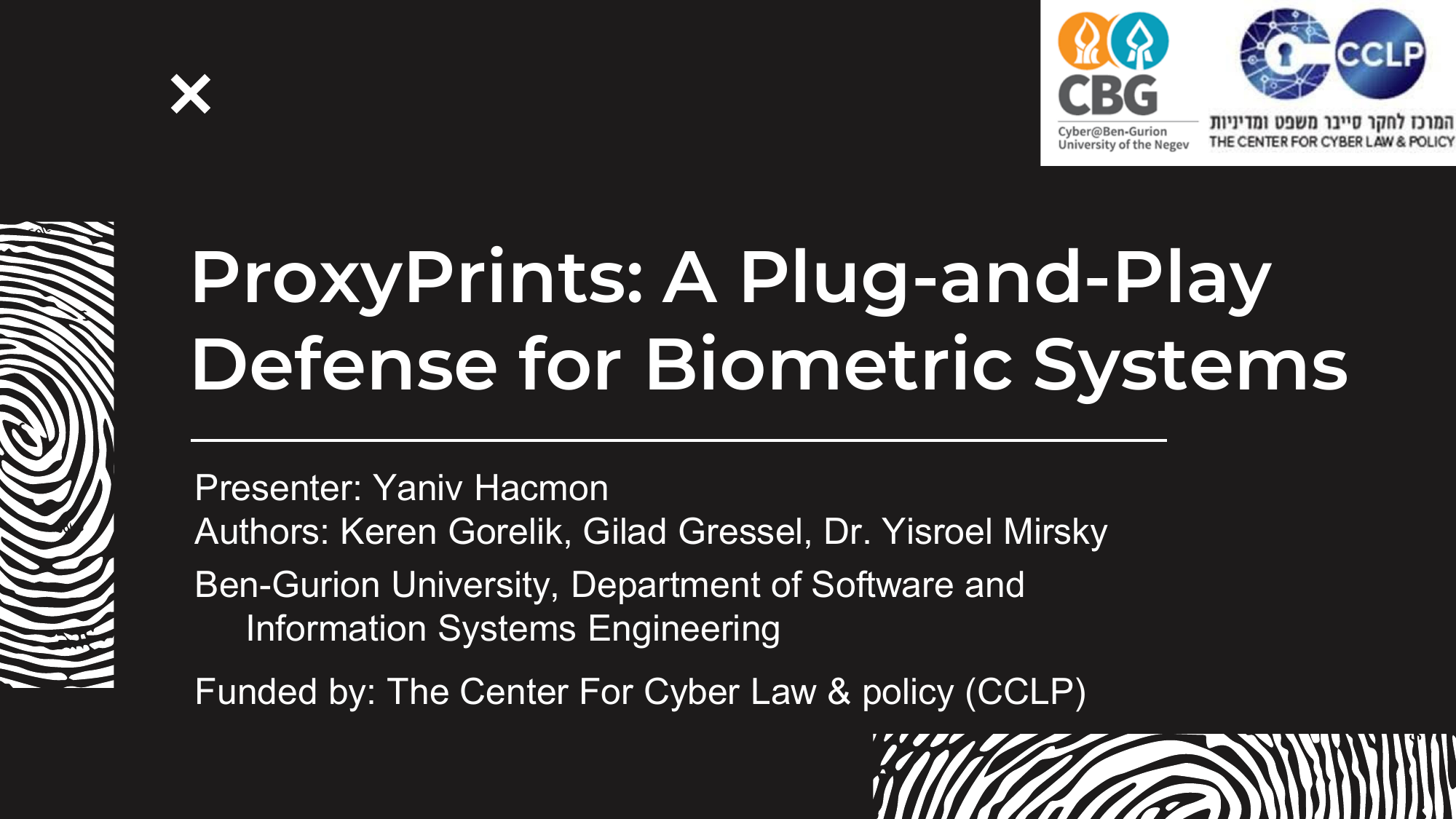 Hacmon et al.'s "ProxyPrints: From Database Breach to Spoof"