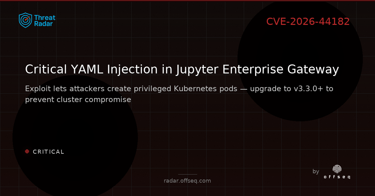 Critical threat: CVE-2026-44182: CWE-74: Improper Neutralization of Special Elements in Output Used by a Downstream C