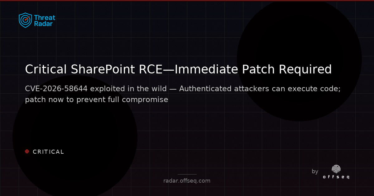 Critical threat: Fresh SharePoint Vulnerability Exploited Soon After Disclosure