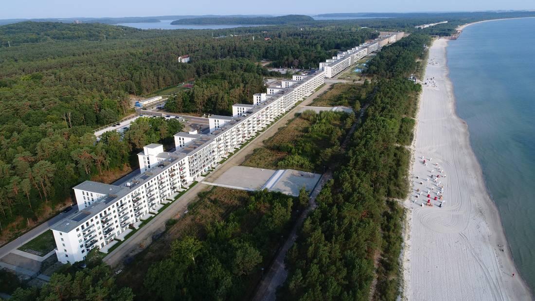 A DPA photo of the Prora Nazi holiday resort.