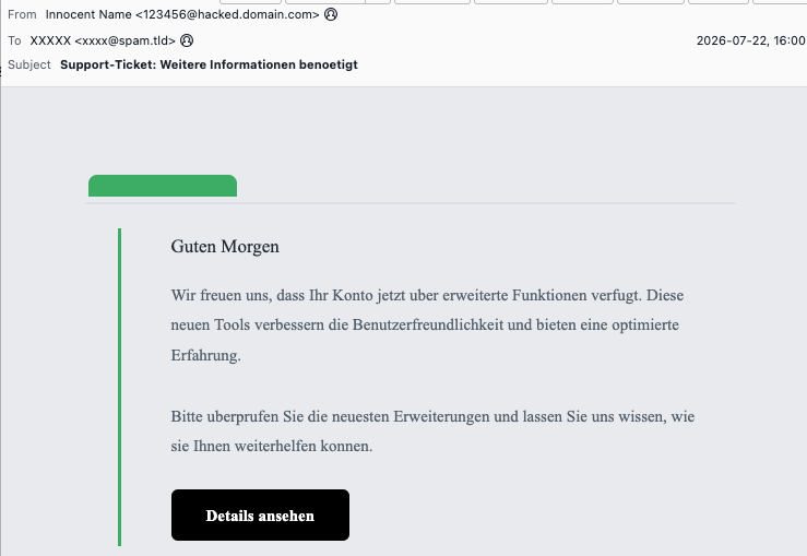 Spam campaign that abuses cross-site scripting (XSS)