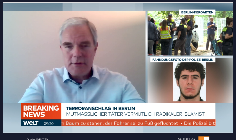 Screenshot welt tv links Burkhard Dregger