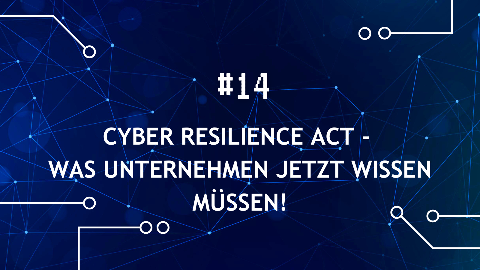 Unsere neue Podcastfolge ist da! 🥳

In dieser Episode sprechen Steffen und Benjamin über den Cyber Resilience Act und die wichtigsten Anforderungen der neuen europäischen Regulierung.

Welche Meldepflichten gelten? Welche Produkte sind betroffen? Und welche Herausforderungen bringt die Umsetzung für Hersteller und Unternehmen mit sich?
