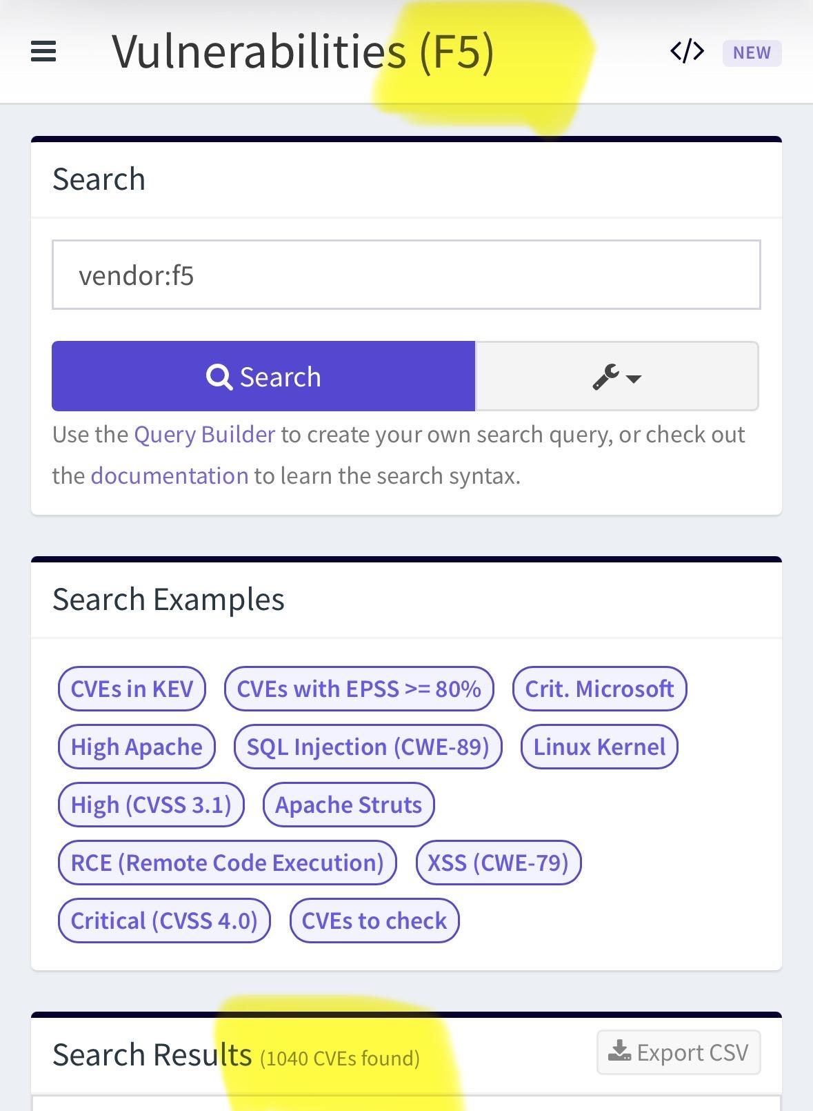 Search results for F5 vulnerabilities. 1040 results found 🤣