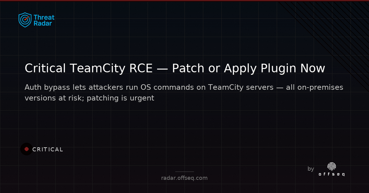Critical threat: JetBrains warns of critical TeamCity remote code execution flaw