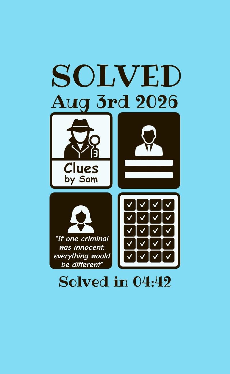 Clues by Sam, perfect solve in 4:42