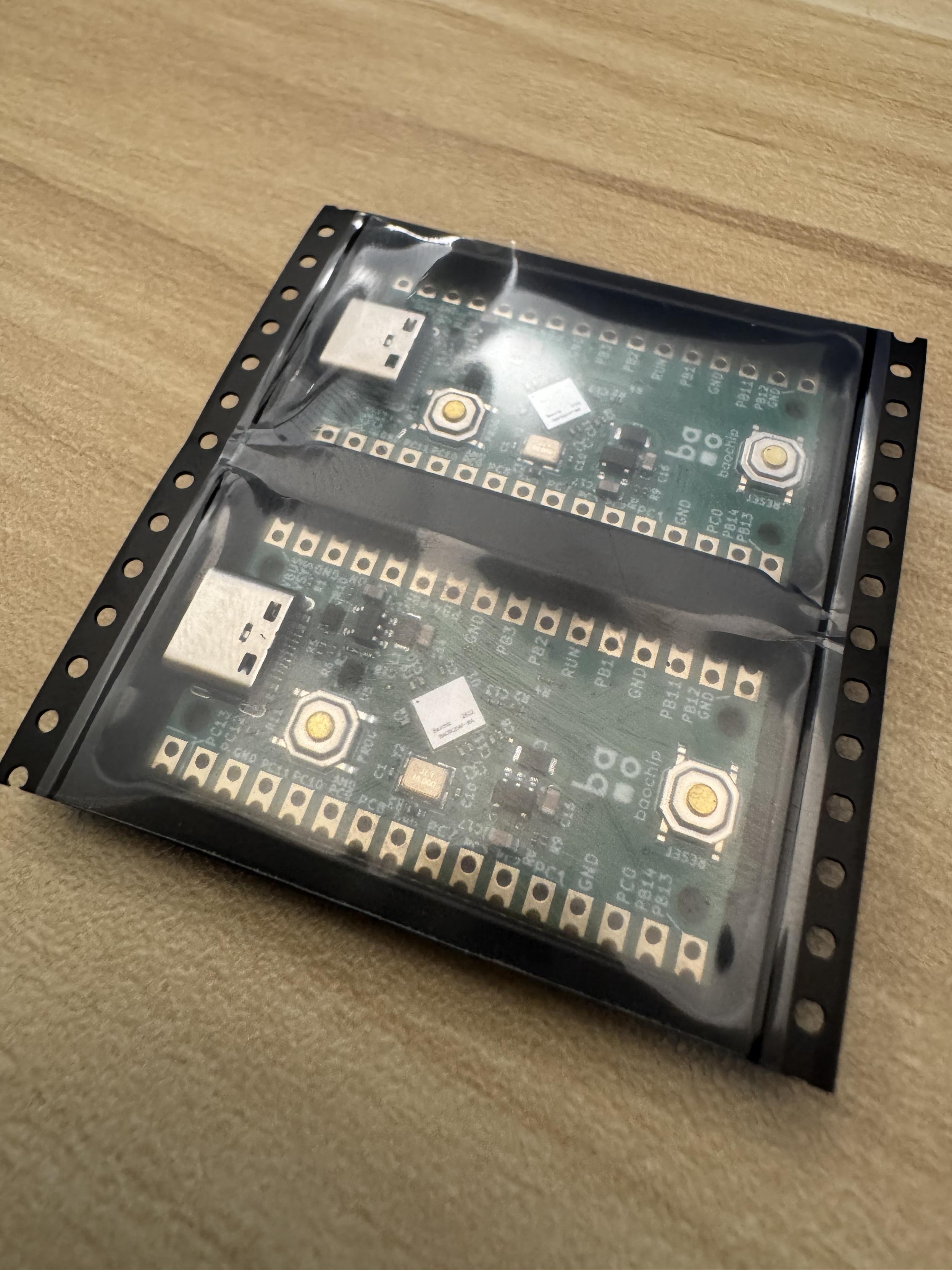 Two dabao boards in cut tape packaging