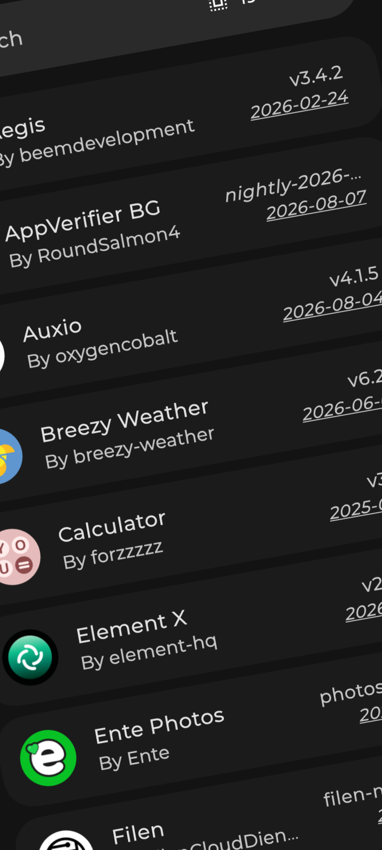 Obtainium app screenshot
