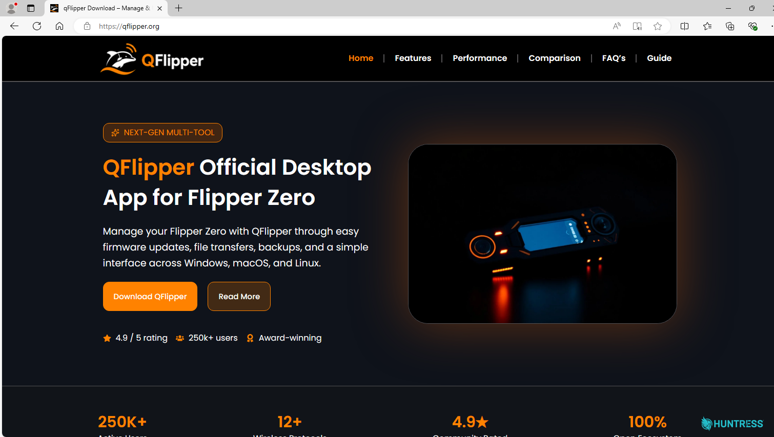 Their main page is very good and reflects the same style and design as the real Flipper Zero website.