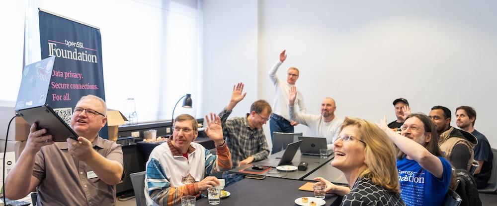 Most of us were in person, but we did have an OpenSSL Foundation Advisory Committee member remote.