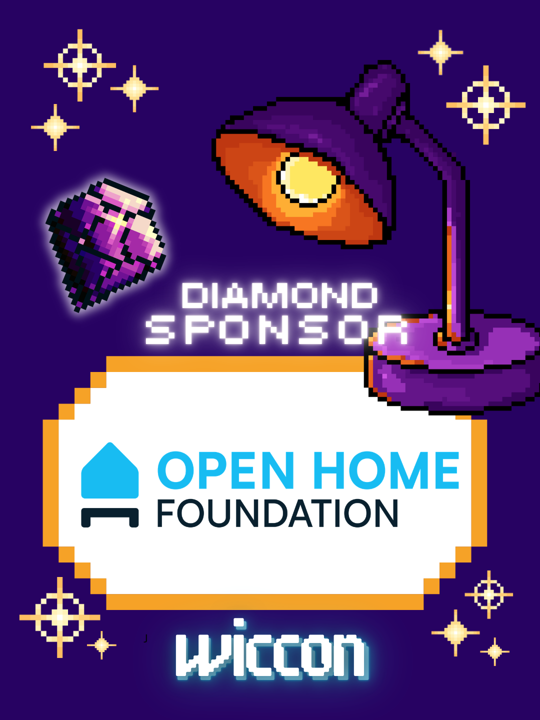 Sponsor announcement with the logo of Open Home Foundation