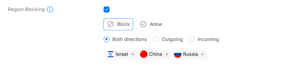 snapshot of my router config after ban hammering Israel, Russia, and China.